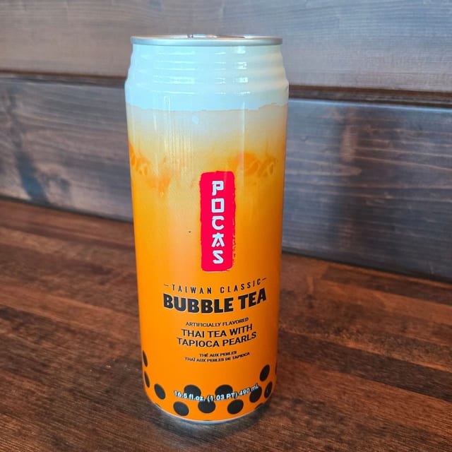 Thai tea with tapioca pearls.