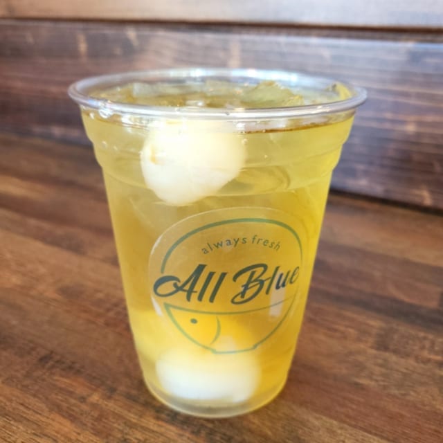 Lychee iced green tea.